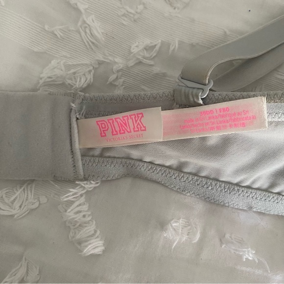SOLD Victoria’s Secret PINK 36DD‎ Bra Set Red & Grey - Picture 6 of 12